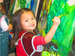 Newcastle teachers are trained to teach preschoolers how to participate in creative art activities.
