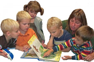 Newcastle Preschool provides age-appropriate pre-reading instruction.